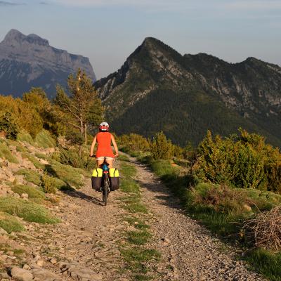 Entre le collado de Pera et Buerba avec la Peña Montañesa au fond