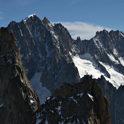 Grépon et Bec d'Oiseau au premier plan, Verte et Courtes au fond