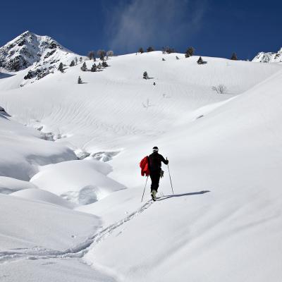 En montant vers la Hourquette de Mounicot