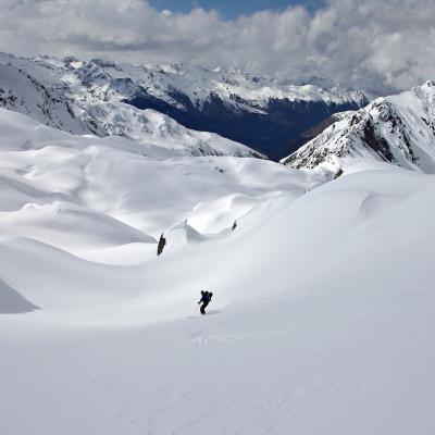 Descente de la Hourquette de Mounicot versant La Glère