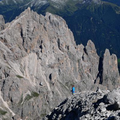 Fred en haut du Catinaccio