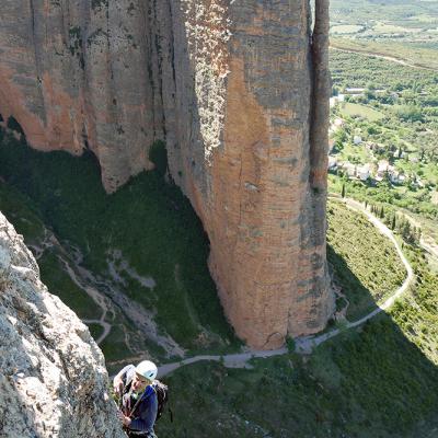 Voie Rabadá-Navarro du Firé à Riglos