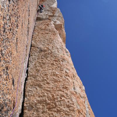 Arnaud dans le dièdre Desmaison