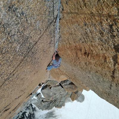 Rémi dans le dièdre Desmaison