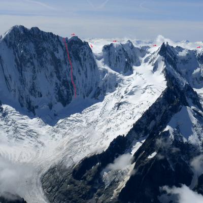 Voie des Polonais et traversée des Jorasses