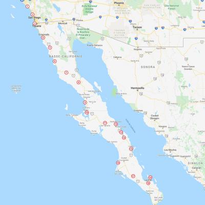 Étapes en Basse Californie