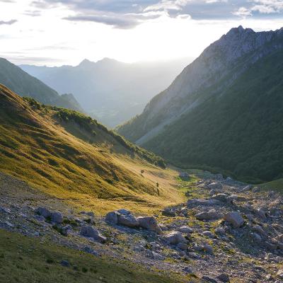Lumières du matin sur le vallon d'Ansabère