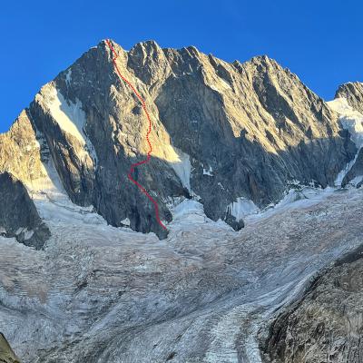 Une paroi bien sèche en ce mois de juillet 2022