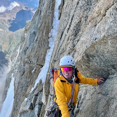 En quittant les Cheminées Rouges