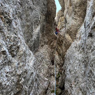 La longueur de la cascade dans la seconde partie, sèche pour nous