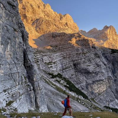 Descente par la ferrata Tissi puis le sentier ramenant à la Campana Trieste