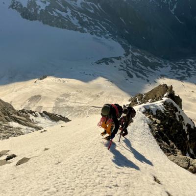Sur l'Arête Est du Bietshhorn